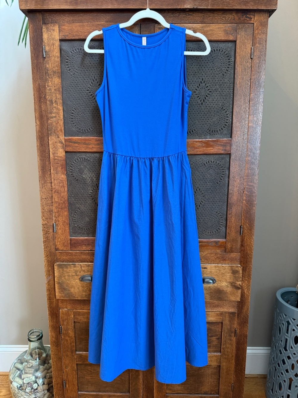 NWT! Sleeveless Royal Blue Maxi Dress